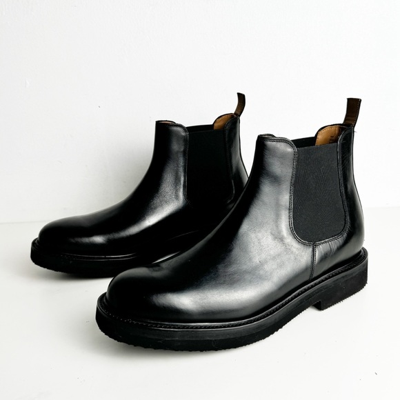 New Grenson Men's Colin Black Leather Chelsea Boots size 12 - Picture 6 of 9